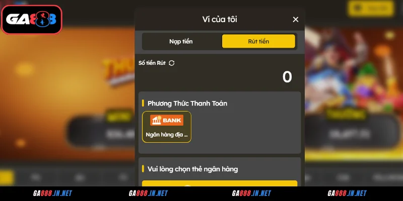 Rút Tiền GA888 - Thao Tác Nhanh, Tiền Về Ngập Tràn Ví 2 Bước 1: Vào trang chủ website GA888